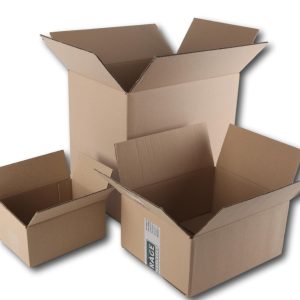 Doos 350x240x290mm. bruin DG