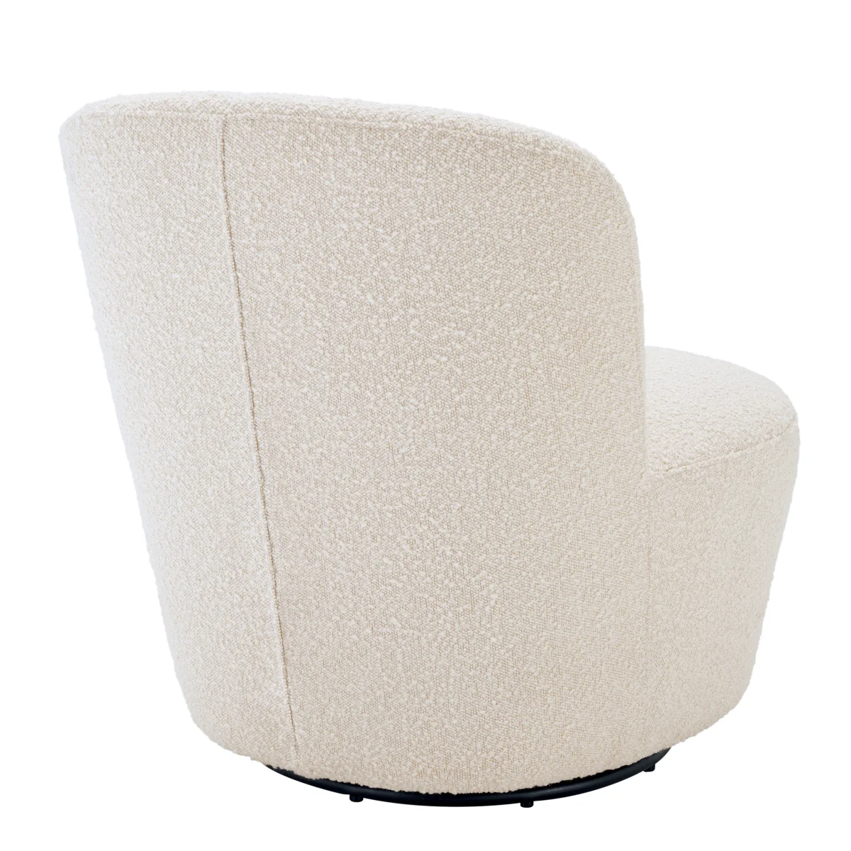 Swivel chair Eichholtz Doria bouclé cream - Afbeelding 5