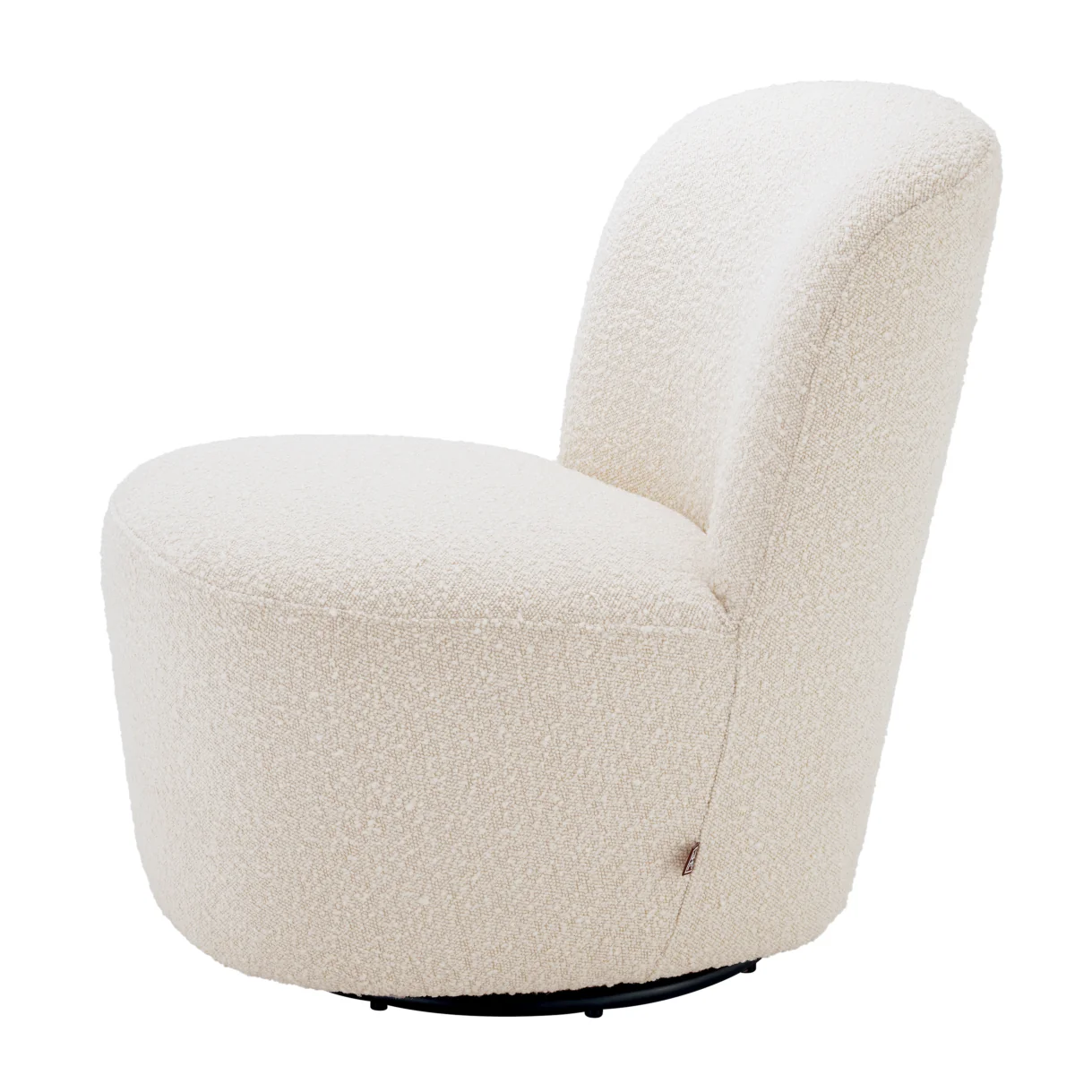Swivel chair Eichholtz Doria bouclé cream - Afbeelding 6