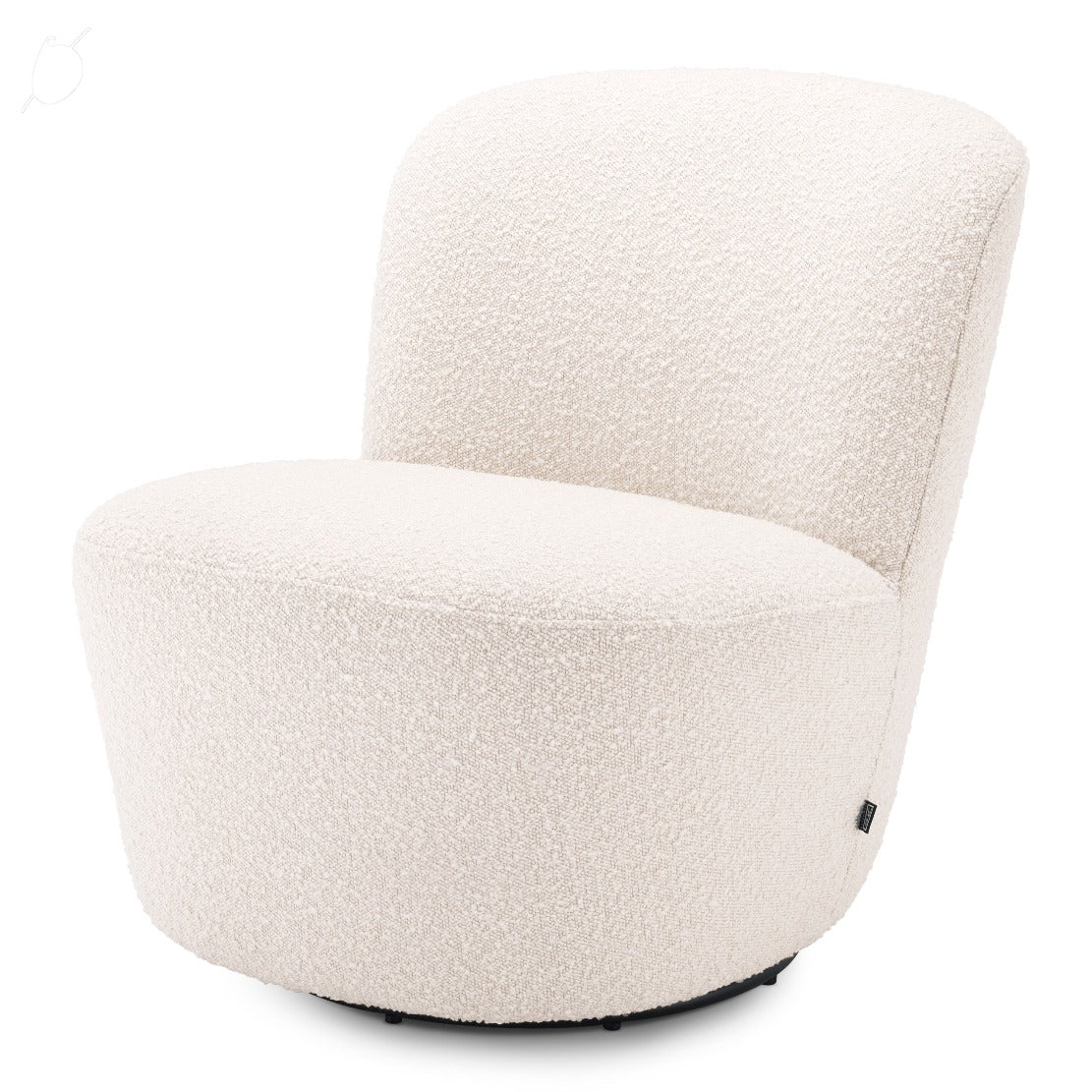 Swivel chair Eichholtz Doria bouclé cream - Afbeelding 2