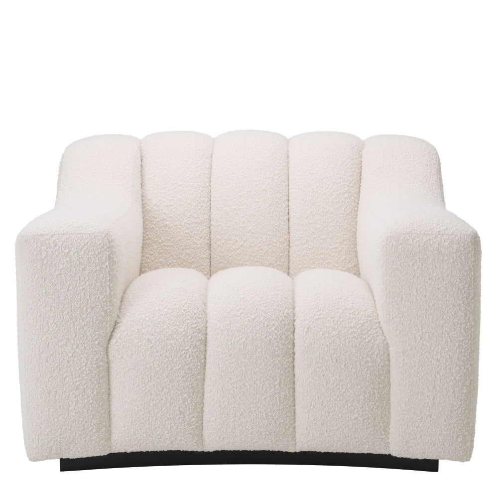 Eichholtz fauteuil Kelly Bouclé crème - Afbeelding 4