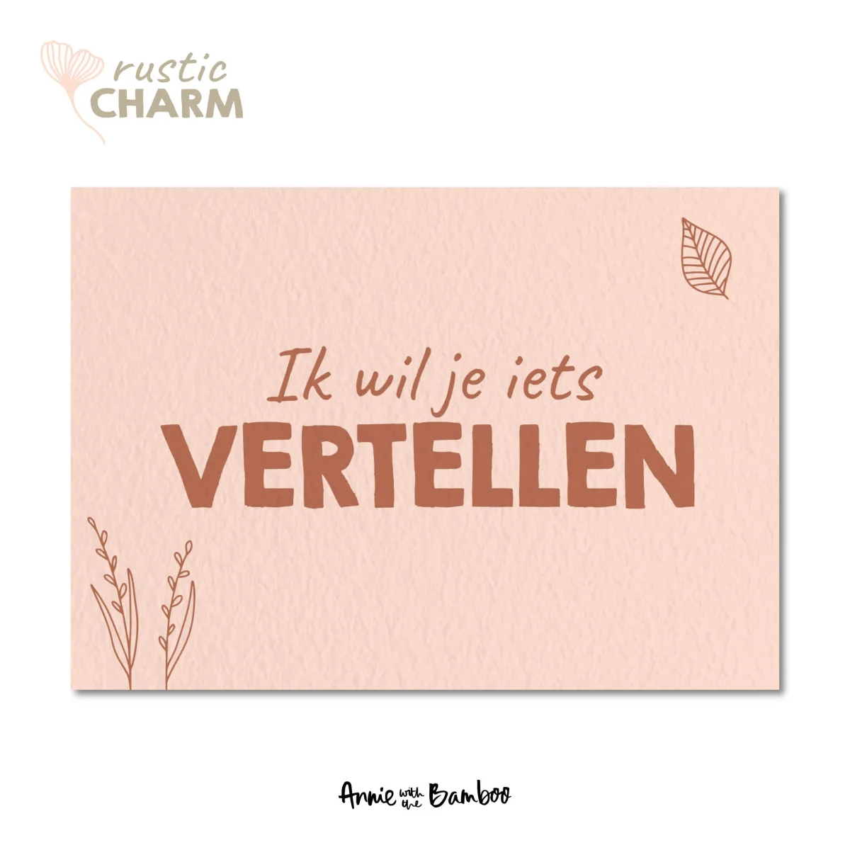 Ansichtkaart - Ik wil je iets vertellen - Afbeelding 3