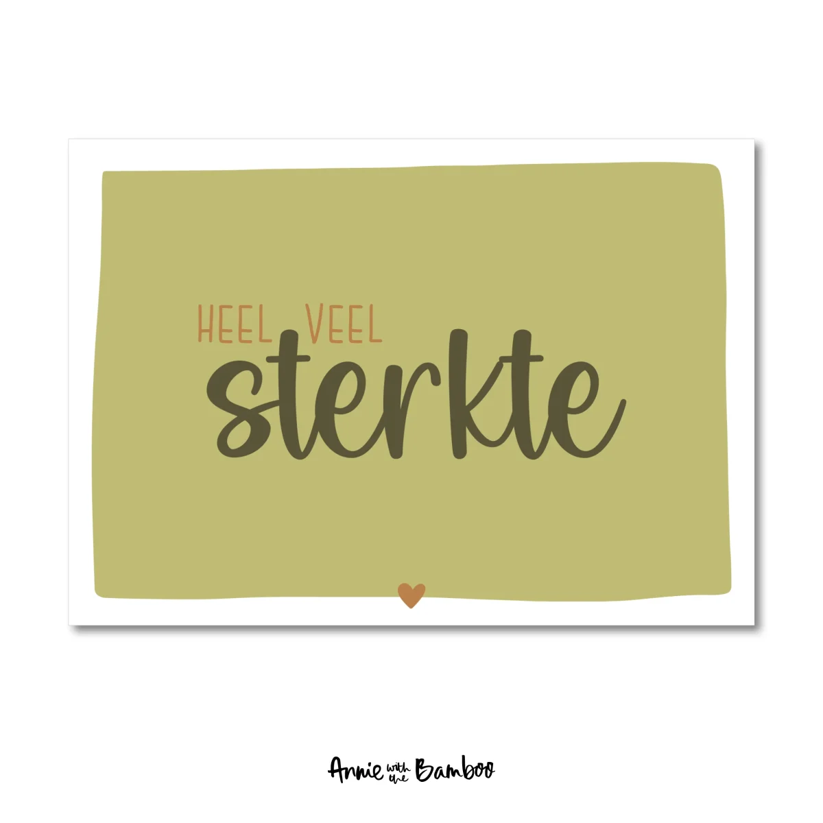 Ansichtkaart - Heel veel sterkte - Afbeelding 3