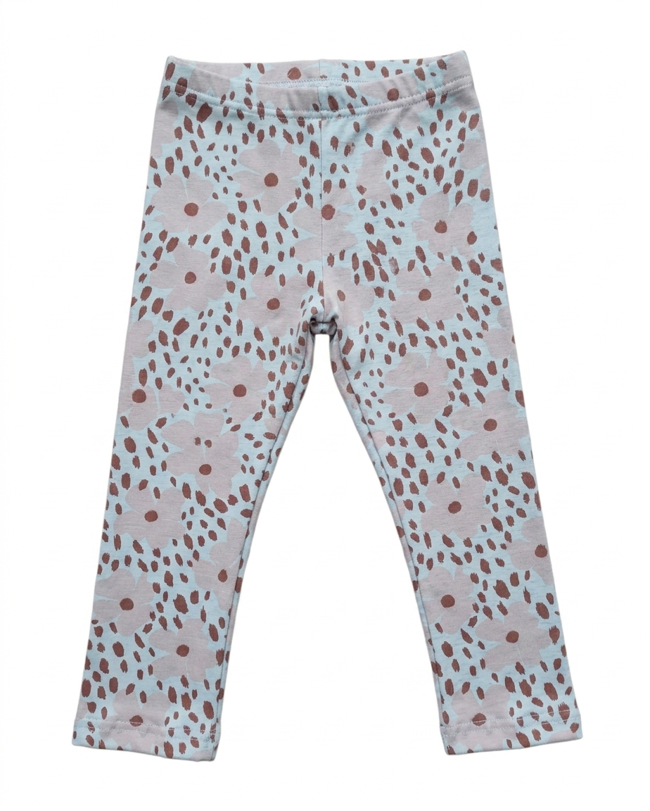 Legging luipaard roze bloem
