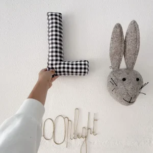 HUGE CHECKED LETTER | HOT CHOCOLATE