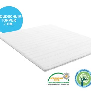 Topdekmatras Koudschuim  7 cm