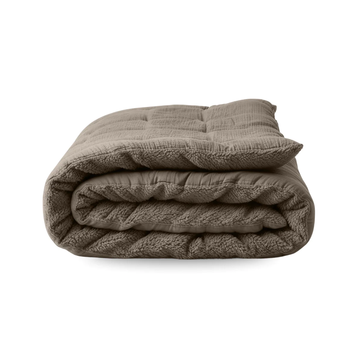 Zelesta Special Teddy Katoen Mousseline Dekbed - Taupe - Afbeelding 2
