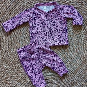 Newborn setje roze dots