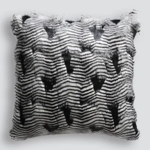 Sierkussen Heirloom faux fur Silver Pheasant