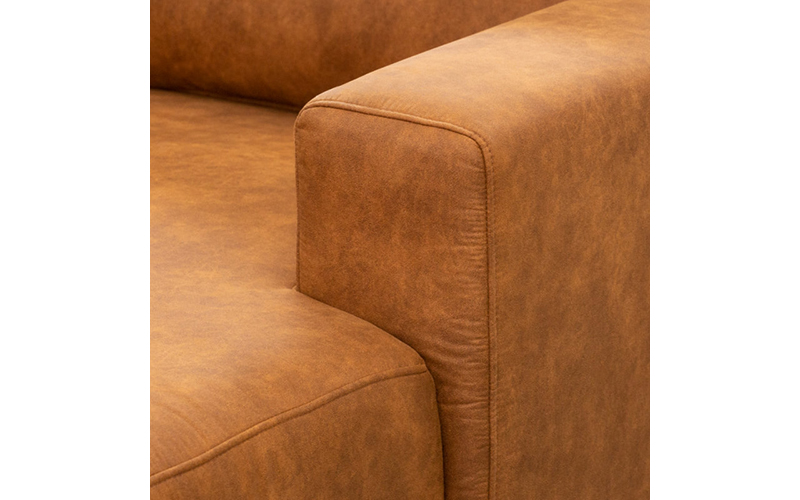 Hoekzetel Diano Preston Cognac | U-zit - Afbeelding 7
